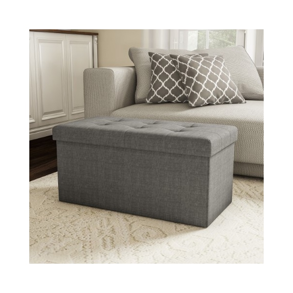 Hastings Home Hastings Home Foldable Ottoman Storage Bench 426142PII - main